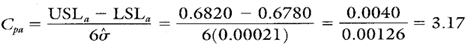 Cp calculation
