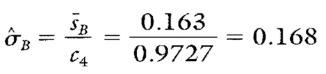 calculating process standard deviation
