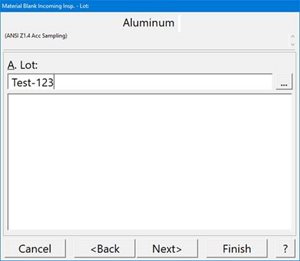 Acceptance Sampling Lot