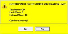 Spec Limit Violation