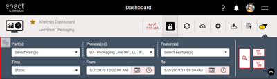 Enact Dashboard - Filters