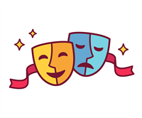 The comedy and tragedy masks