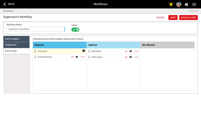 Workflow Configuration